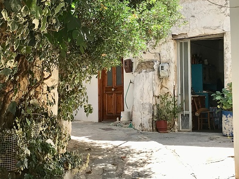 Greece - Crete - village of Fodele - alley