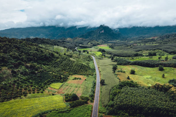 istock High angle view mountain and road,nan thailand 1426167612
