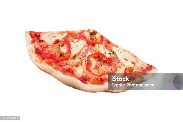 Slice Of Fresh Pizza Stock Photo - Download Image Now - Bacon, Baked, Cheese