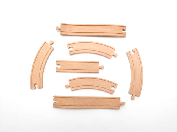 wooden toy train track