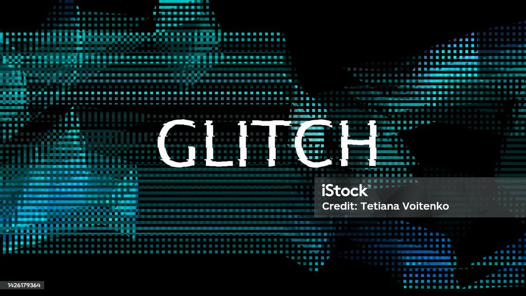 Shell Rendering Glitch Glitch Background System Crash Broadcast Error Technical Problem 3d ...