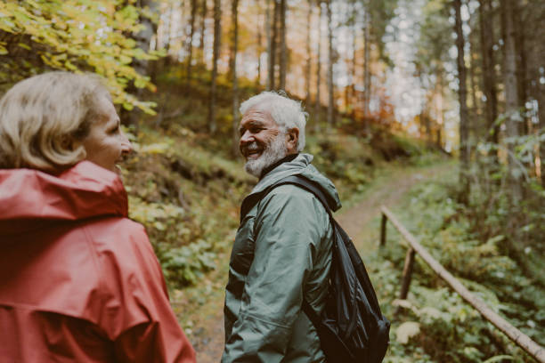 istock Senior couple enjoy an autumn day 1426180863