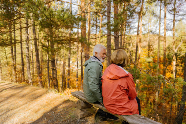 istock Enjoying a beautiful day in the forest 1426180887