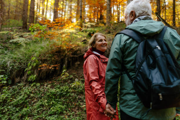 istock Senior couple enjoy an autumn day 1426180915