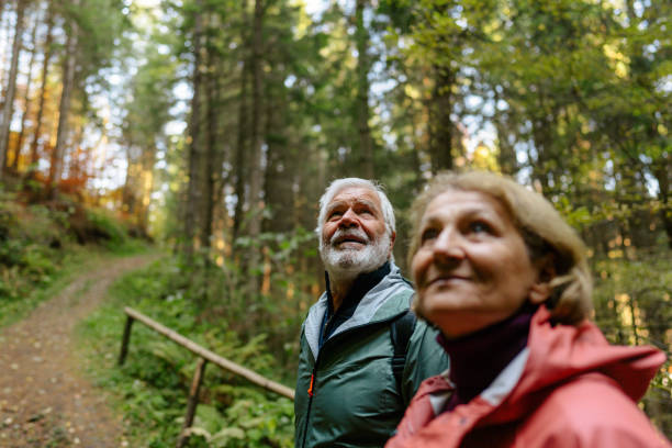istock Senior couple enjoy an autumn day 1426180916