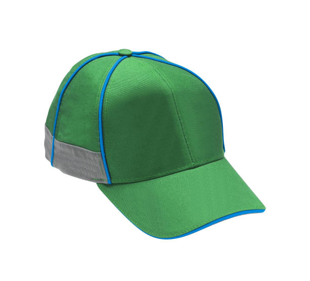istock Green baseball cap isolated on a white 1426181187