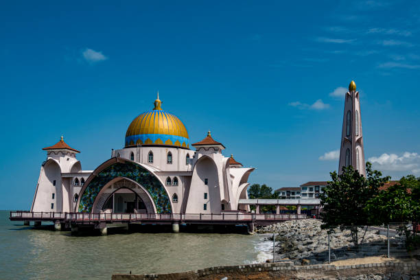 istock Malaysia, July 10, 2022 - Floating mosque in Malacka Malacce Malaisia 1426187842