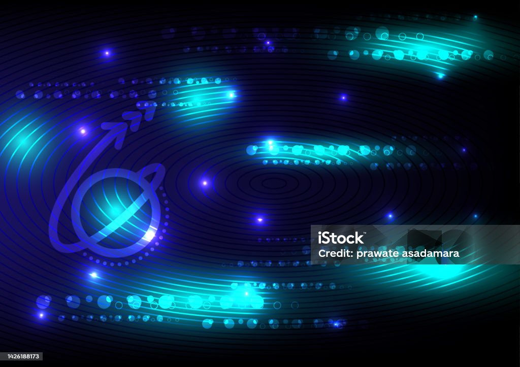 Light Bule Abstract Vector Abstract Background Cloud Vector Design Graphic Technology Digital Neon ...