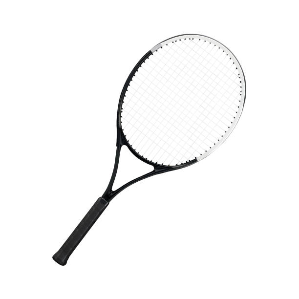 racchetta da tennis - racquet strings foto e immagini stock