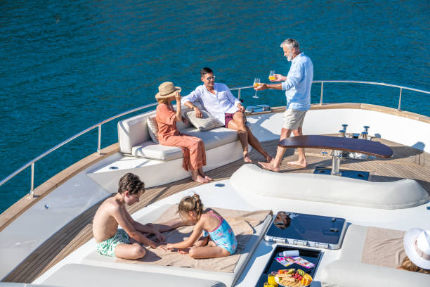 istock Family enjoying on yacht 1426198294