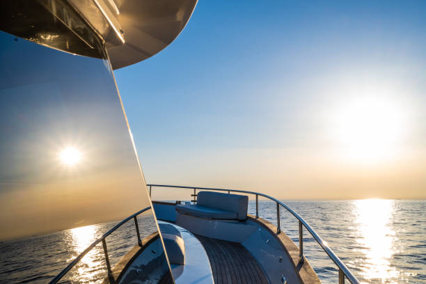 istock Luxury yacht in sea 1426198610