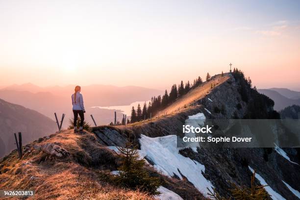 Bodenschneid Stock Photo - Download Image Now - Mountain Climbing, Hiking, Winter