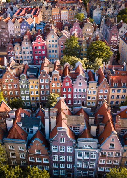 Gdansk A beautiful city with colorful buildings and great food poland stock pictures, royalty-free photos & images