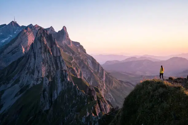 Amazing landscapes of Appenzell with impressive rock formations and beautiful lakes