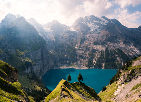 Amazing landscapes of Appenzell with impressive rock formations and beautiful lakes