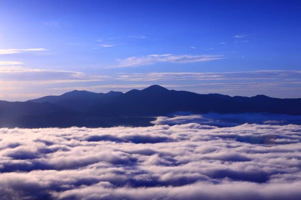 sunrise and sea of clouds