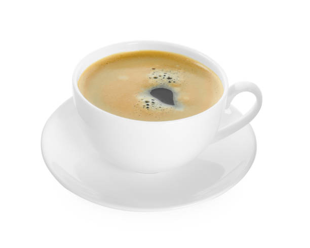 istock Cup of tasty coffee isolated on white 1426212677