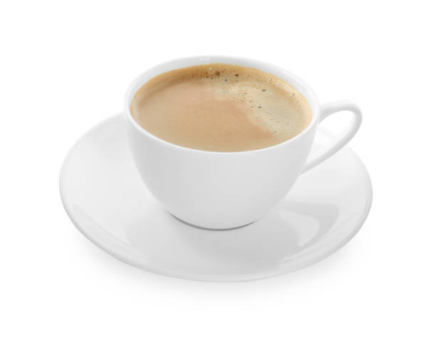 istock Cup of tasty coffee isolated on white 1426214160
