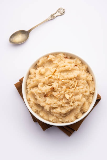 istock Khas Khas ka Halwa also called Post Halva or sheera or sooji made using poppy seeds, ghee and sugar 1426220753