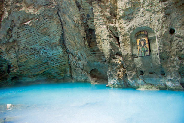 Proval lake inside Mashuk mountain, Pyatigorsk