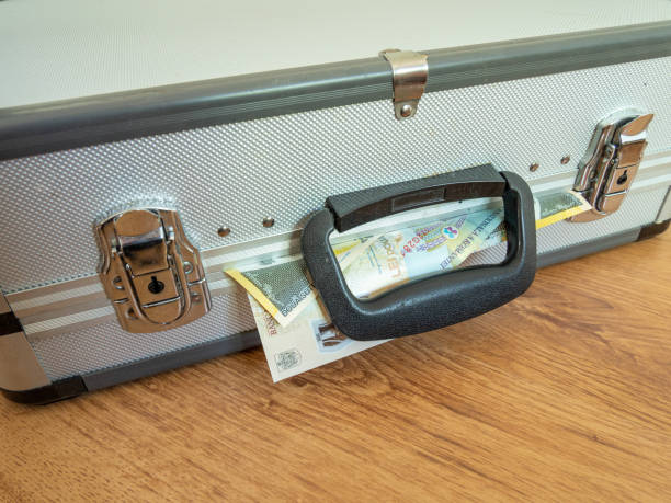 istock romanian currency lei money coming out from a suitcase 1426233714