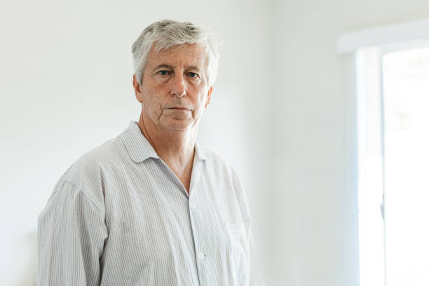 istock Senior patient portrait in bedroom 1426239637