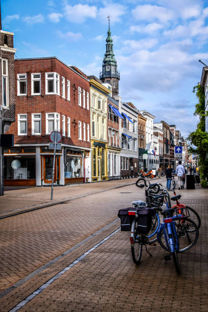 istock Street Overlooking University Tower In Groningen, The Netherlands 1426244581