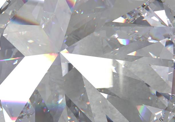 istock diamond structure extreme closeup and kaleidoscope. top view of round gemstone 3d render, 3d illustration 1426248002