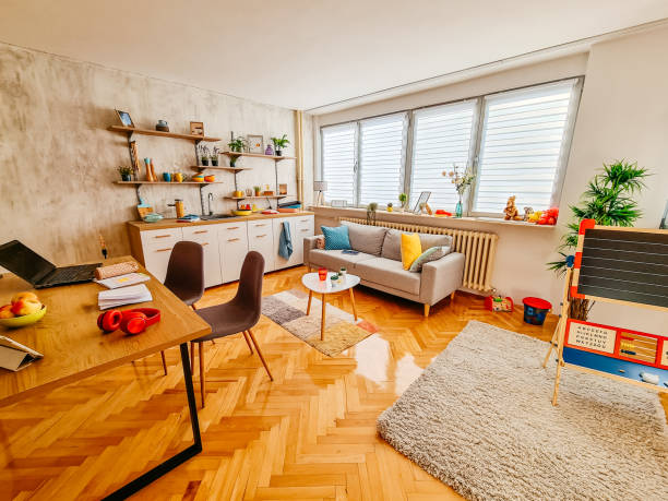istock Living Room With Kid's Toys 1426249070