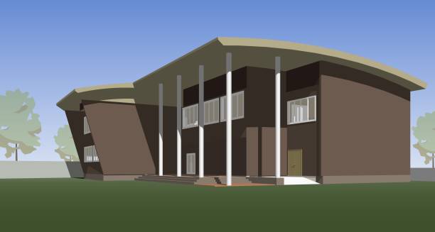 istock 3D illustration of building project 1426249840