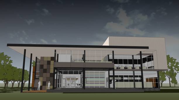 istock 3D illustration of building project 1426250138