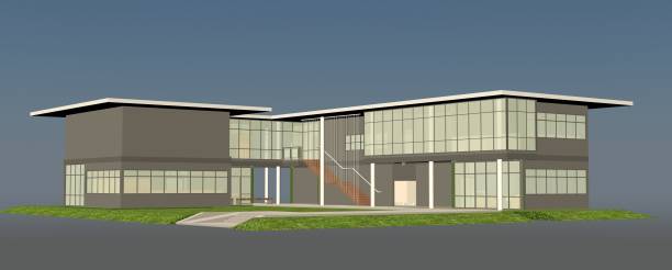 istock 3D illustration of building project 1426252974