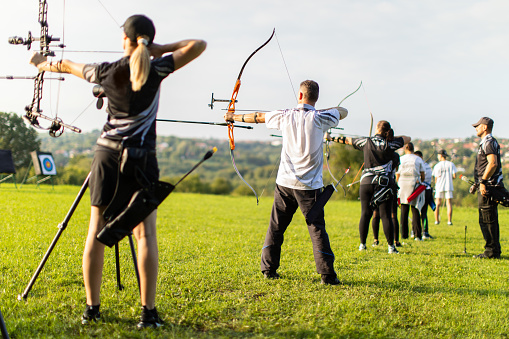 istock Outdoors archery training 1426257218