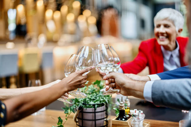 Businesspeople Having Meeting In A Restaurant