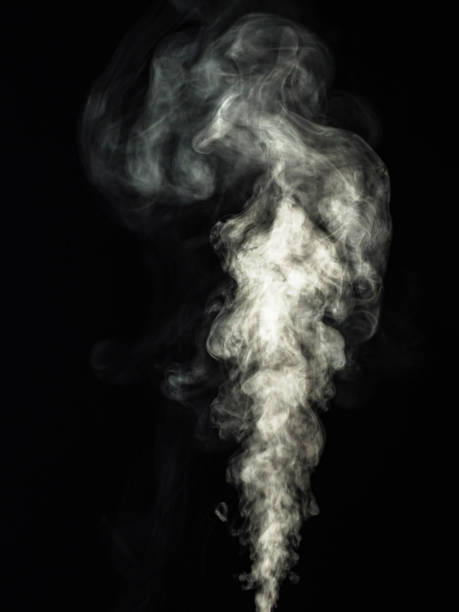 istock White smoke raised in curls as an abstract effect 1426263460