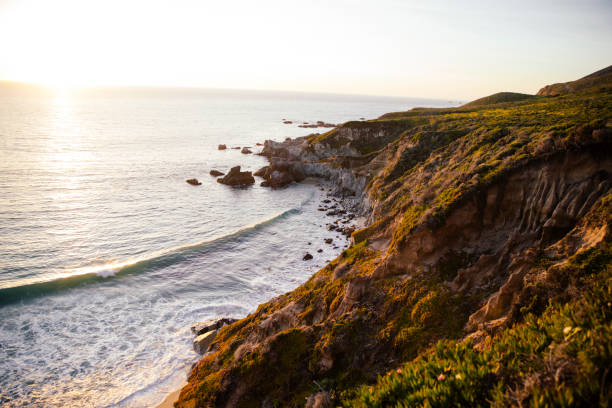istock Sunset on the Pacific Ocean coastline USA 1426269250