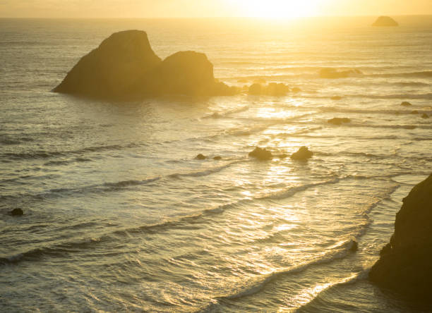 istock Sunset on the Pacific Ocean coastline USA 1426269364