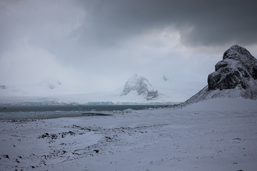 Antarctica. Half Moon island is part of the South Shetlands islands.