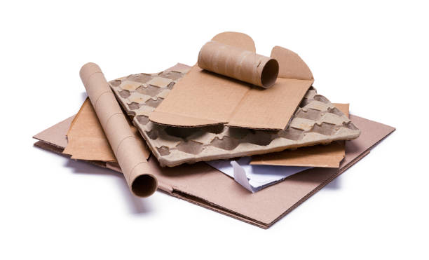 Recycle Cardboard Pile stock photo