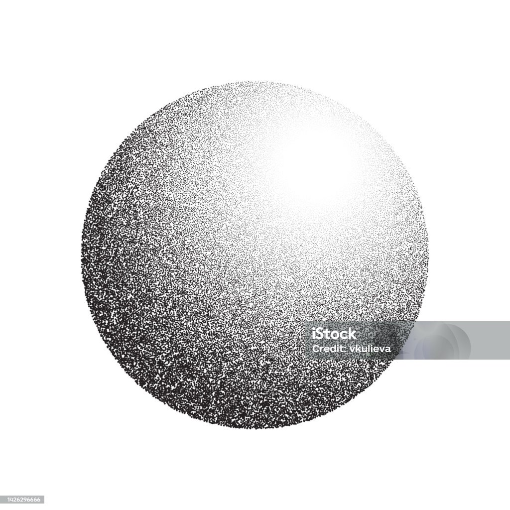 Hạt Tròn Gradient Stippled Hình Tròn Kết Cấu Chấm Ngẫu Nhiên Xuyên ...
