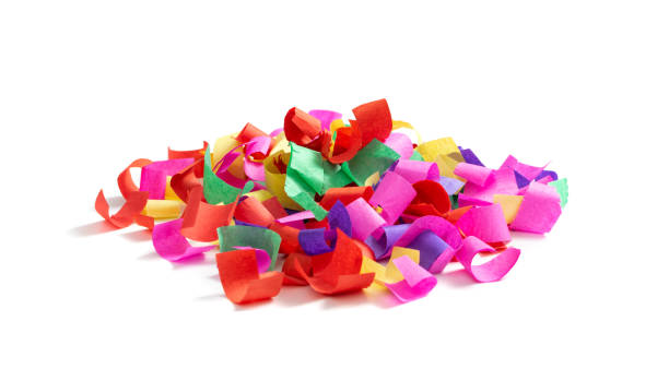istock Colored Paper Confetti, Colorful Decoration Isolated 1426298689