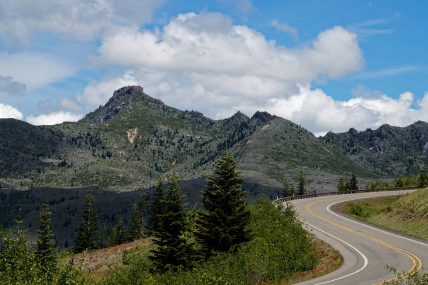 istock Scattered clouds on a sunny day near Mount St. Helens 1426304682