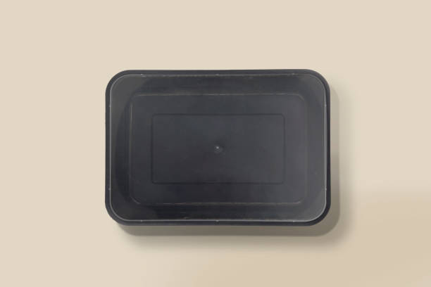 istock Plastic Food Packaging Tray With Clear Plastic Cover mockup 1426323313