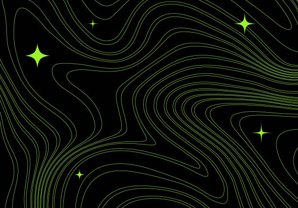 Abstract Futuristic Galaxy Background. Vector Dark Modern Illustration with Stars and Lines Abstract Futuristic Galaxy Background. Vector Dark Modern Illustration with Stars and Lines. starburst galaxy stock illustrations