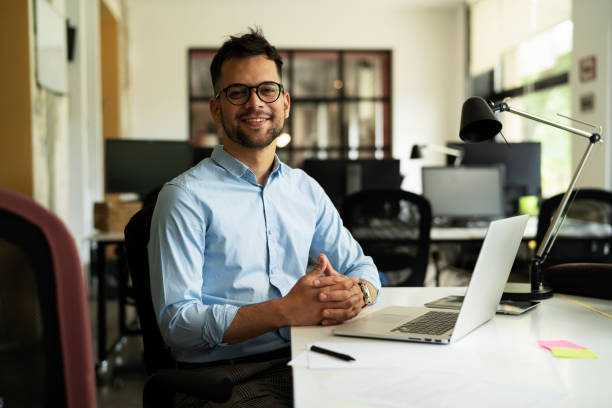 istock Young businessman in the office 1426329117