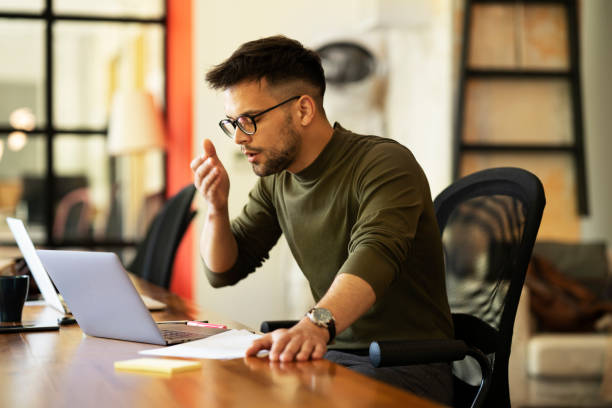 istock Young businessman in the office 1426329211