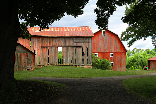 Rural Landscape - Farmhouse with Barn