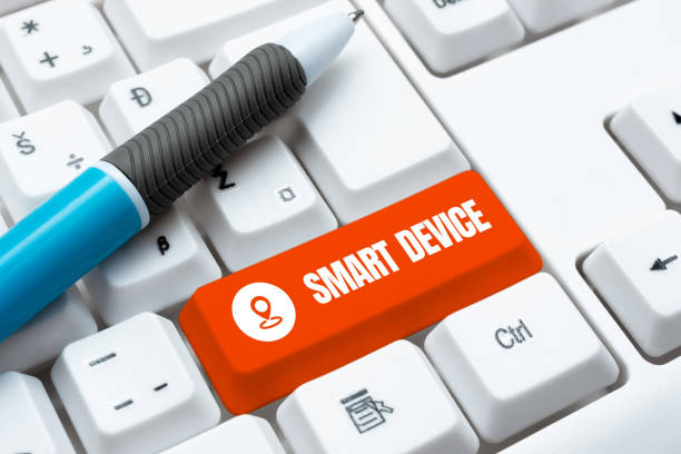 istock Writing displaying text Smart Device. Business showcase Electronic gadget that able to connect share interact with user 1426337280
