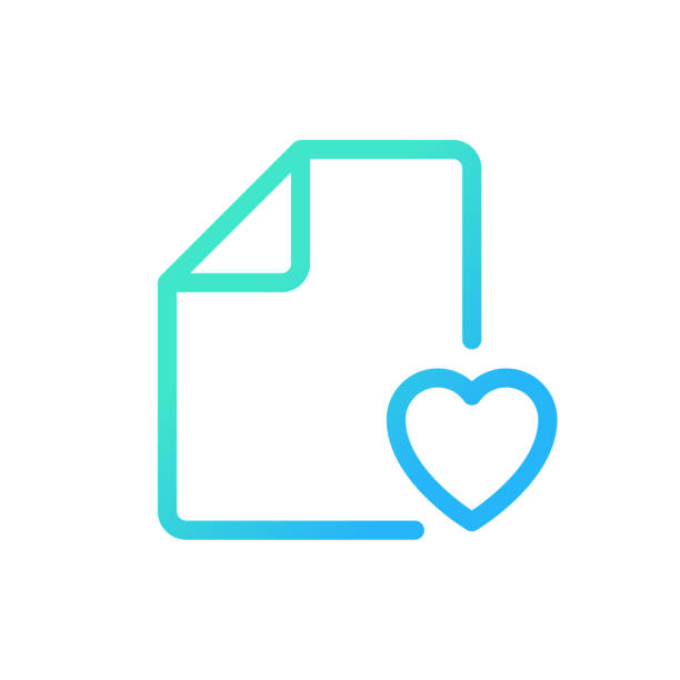 Digital heart screening result pixel perfect gradient linear ui icon Digital heart screening result pixel perfect gradient linear ui icon. Electronic cardiogram. Line color user interface symbol. Modern style pictogram. Vector isolated outline illustration x ray results stock illustrations