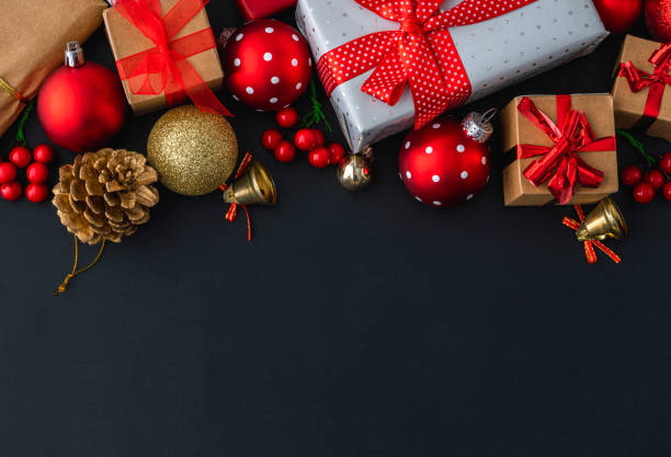 istock Christmas decoration on dark background 1426339925